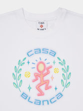Casablanca White Dance Joy Organic Cotton T-Shirt