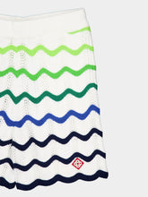 Casablanca Green Wave Knit Cotton Shorts