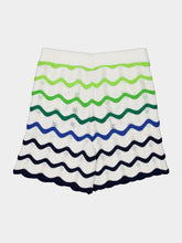 Casablanca Green Wave Knit Cotton Shorts
