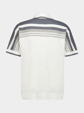 Casablanca White and Grey Tennis Crochet Shirt