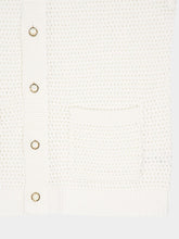 Casablanca White and Grey Tennis Crochet Shirt