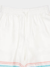 Casablanca White Dance Joy Silk Shorts