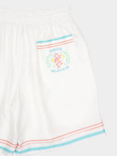 Casablanca White Dance Joy Silk Shorts
