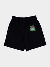 Casablanca Black Volcano Jacquard Silk Shorts