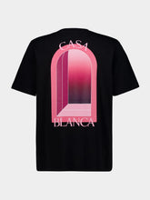 Casablanca Black Arches Organic Cotton T-Shirt
