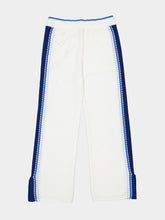 Casablanca White Blue Mesh Track Pants
