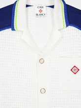 Casablanca White Crochet Short-Sleeve Shirt