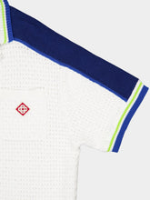 Casablanca White Crochet Short-Sleeve Shirt
