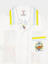 Casablanca Flower Court Silk Tennis Cuban Shirt