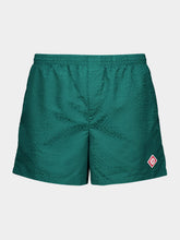 Casablanca Green Monogram Jacquard Swim Shorts