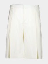 Casablanca White Pleated Baggy Shorts