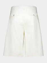 Casablanca White Pleated Baggy Shorts
