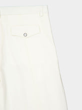 Casablanca White Pleated Baggy Shorts