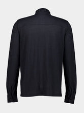 Majestic Filatures Black Linen Long-Sleeved Shirt
