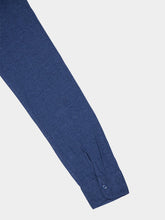 Majestic Filatures Taormina Blue Long-Sleeved Linen Shirt