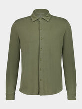 Majestic Filatures Army Green Herman Long-Sleeved Shirt