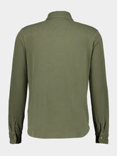 Majestic Filatures Army Green Herman Long-Sleeved Shirt
