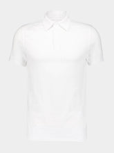 White Organic Cotton Short-Sleeved Polo