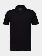 Majestic Filatures Black Organic Cotton Polo Shirt