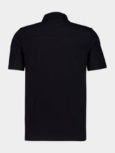Majestic Filatures Black Organic Cotton Polo Shirt