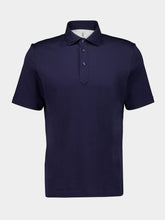 Brunello Cucinelli Cobalt Blue Cotton Polo