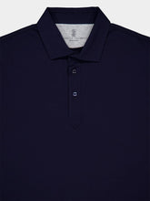 Brunello Cucinelli Cobalt Blue Cotton Polo