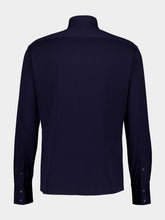 Brunello Cucinelli Navy Blue Cotton Tailored Shirt
