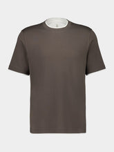 Brunello Cucinelli Brown Faux-Layered Cotton Crew-Neck T-Shirt