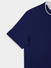 Brunello Cucinelli Deep Blue Faux-Layered Cotton T-Shirt