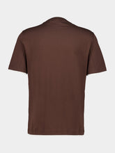 Brunello Cucinelli Brown Cotton Jersey Layered T-Shirt