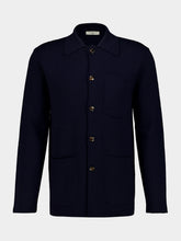 Piacenza 1733 Navy Wool Buttoned Chore Jacket