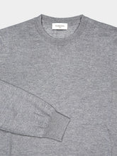 Piacenza 1733 Grey Wool Crew-Neck Jumper