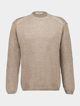 Piacenza 1733 Beige Linen and Cotton Knit Pullover