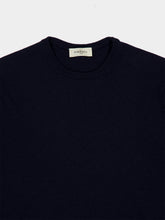 Piacenza 1733 Dark Blue Cashmere Crew-Neck Jumper