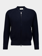 Piacenza 1733 Navy Blue Zipped Cotton Bomber
