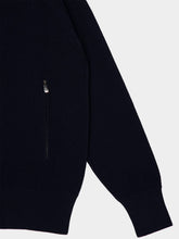Piacenza 1733 Navy Blue Zipped Cotton Bomber