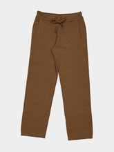 Piacenza 1733 Brown Wool Wide-Leg Knit Trousers