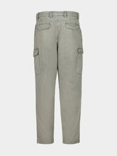 Brunello Cucinelli Military Green Cotton Cargo Trousers