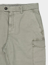 Brunello Cucinelli Military Green Cotton Cargo Trousers