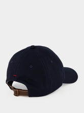 Brunello Cucinelli Navy Embroidered Cotton Gabardine Baseball Cap