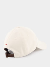 Brunello Cucinelli White Cotton Cap with Embroidered Logo