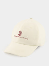 Brunello Cucinelli White Cotton Gabardine Baseball Cap