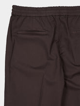 Brunello Cucinelli Brown Cotton Gabardine Drawstring Trousers