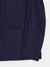 Piacenza 1733 Navy Blue Linen Chore Jacket