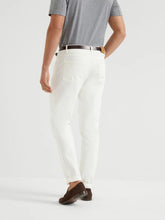 Brunello Cucinelli White Lightweight Denim Five-Pocket Trousers