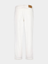 Brunello Cucinelli White Lightweight Denim Five-Pocket Trousers