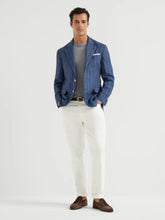 Brunello Cucinelli White Lightweight Denim Five-Pocket Trousers