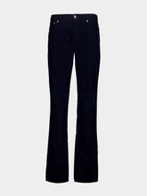 Brunello Cucinelli Dark Blue Corduroy Italian Fit Trousers