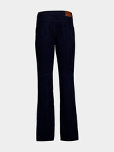 Brunello Cucinelli Dark Blue Corduroy Italian Fit Trousers