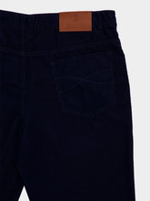 Brunello Cucinelli Dark Blue Corduroy Italian Fit Trousers